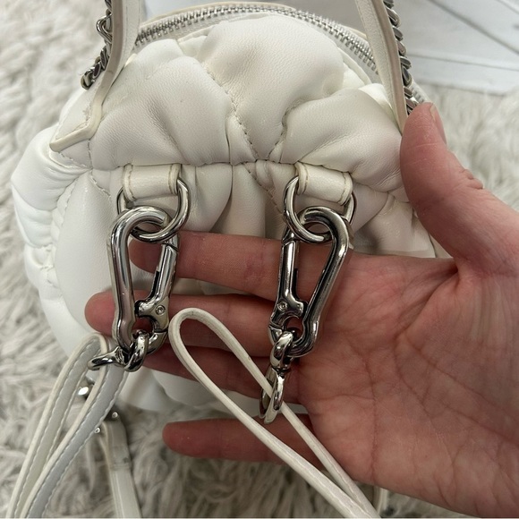 Steve Madden Quilted Mini Backpack - White - Picture 11 of 15